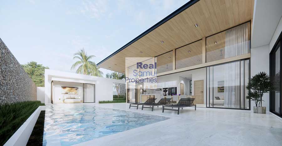 New Contemporary 4-Bed Garden View Pool Villas, Bang Por